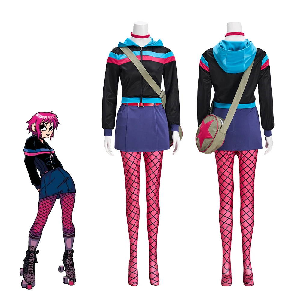 Костюм Ramona Flowers для косплея Scott Pilgrim Ramona, костюм для катания на коньках с сумкой, наряд для Хэллоуина, карнавала, вечеринки, ролевых игр
Костюм Ramona Flowers для косплея Scott Pilgrim Ramona, костюм для катания на коньках с сумкой, наряд для Хэллоуина, карнавала, вечеринки, ролевых игр