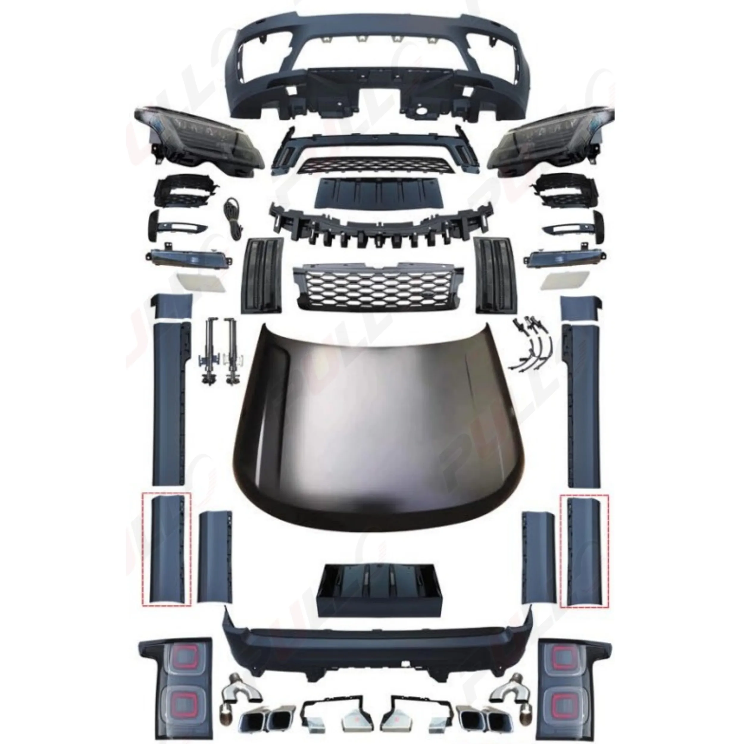 Car Bumper Body Kit for Land Rover Range Rover Vogue 13-17 Upgrade to 18-20 SVO Style,with Auto Lamps,fenders
Car Bumper Body Kit for Land Rover Range Rover Vogue 13-17 Upgrade to 18-20 SVO Style,with Auto Lamps,fenders
