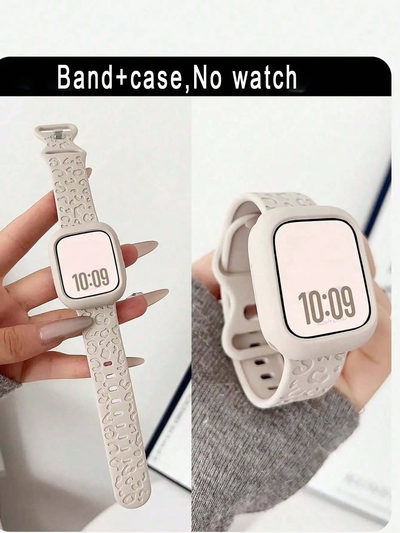 1 Set Leopard Print Silicone Watch Band & Case, Compatible With Apple Watch Band And Case, Ultra-Thin, Soft And Comfortable Engraved Leopard Burgundy Silicone Watch Band, Paired With Soft Protective Case, Fits For Ultra 3/2/1, SE, S10/S10/S11/S9/S8/S7/S6/
1 Set Leopard Print Silicone Watch Band & Case, Compatible With Apple Watch Band And Case, Ultra-Thin, Soft And Comfortable Engraved Leopard Burgundy Silicone Watch Band, Paired With Soft Protective Case, Fits For Ultra 3/2/1, SE, S10/S10/S11/S9/S8/S7/S6/