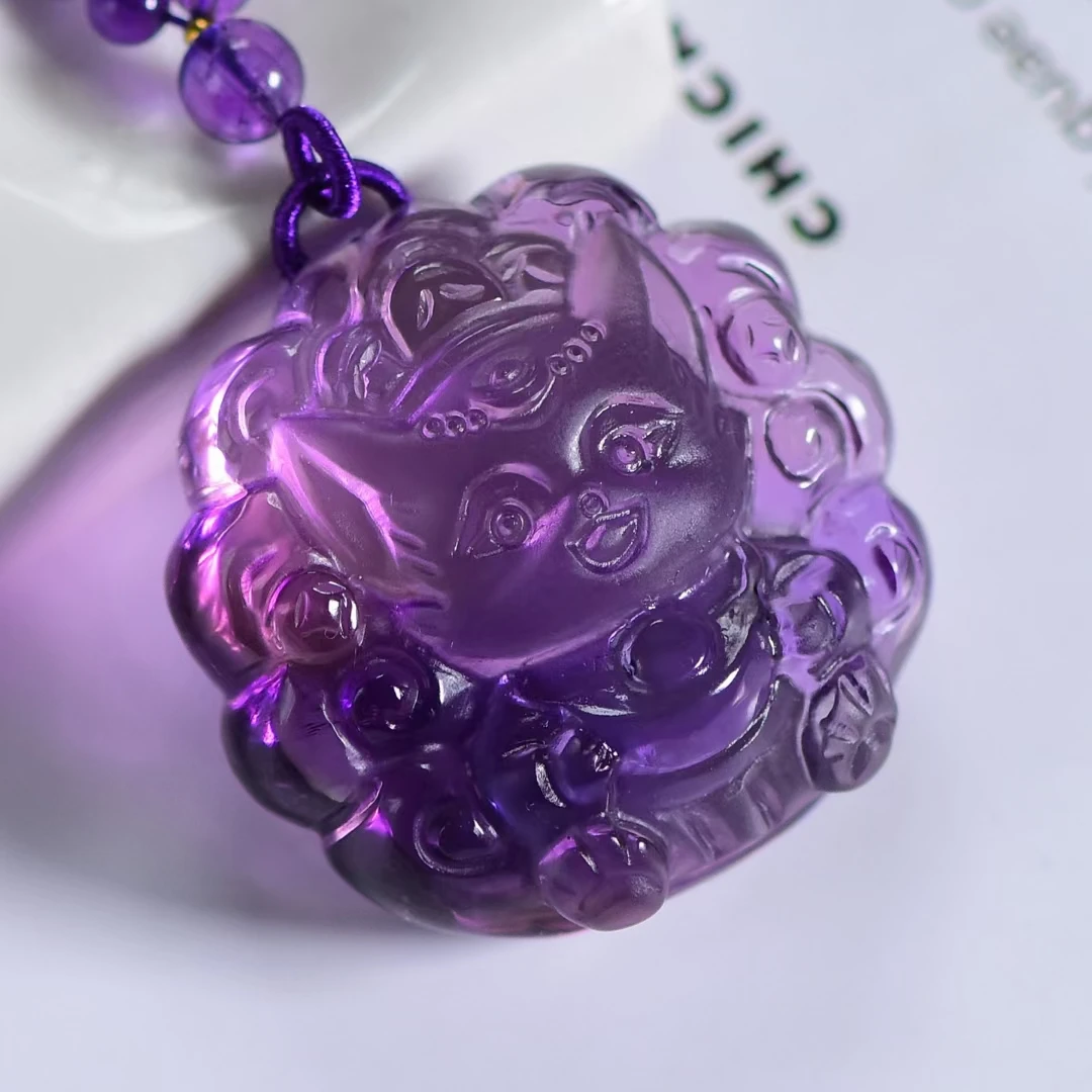Natural Purple Amethyst Quartz Fox Pendant Women Men 38*36.5*19.2mm Amethyst Fashion Necklace Jewelry AAAAA
Natural Purple Amethyst Quartz Fox Pendant Women Men 38*36.5*19.2mm Amethyst Fashion Necklace Jewelry AAAAA