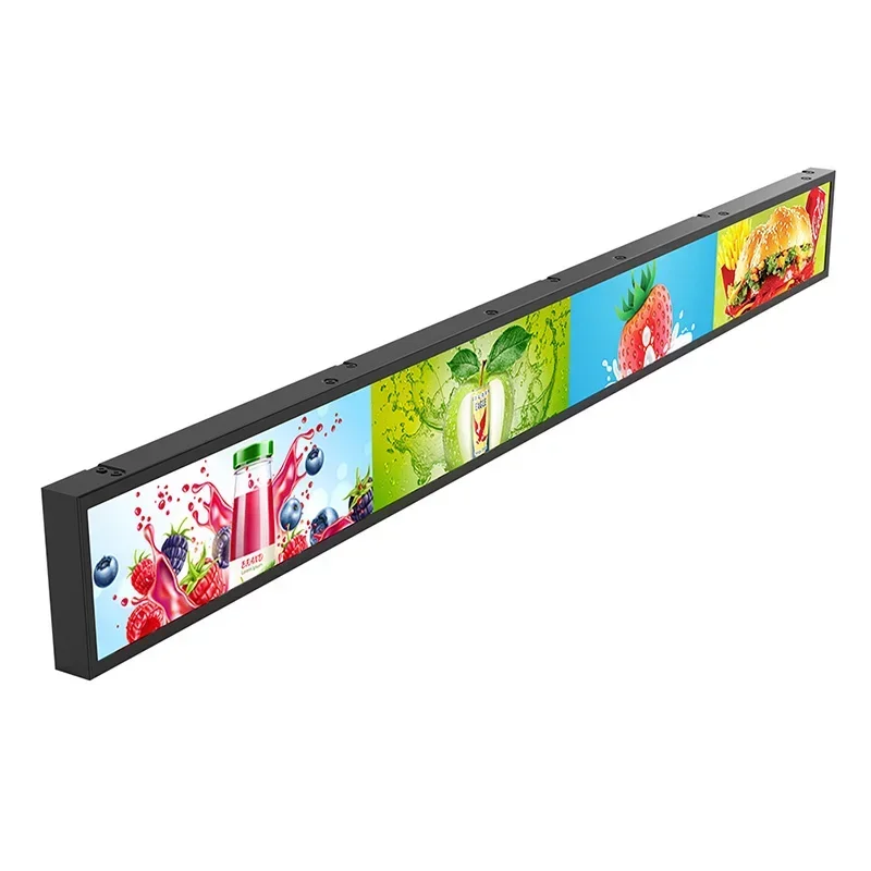 23.1 Inch Indoor Stretched Lcd Panel Android Wide Shelf Advertising Screen Stretch Bar Lcd Display for Retail Store
23.1 Inch Indoor Stretched Lcd Panel Android Wide Shelf Advertising Screen Stretch Bar Lcd Display for Retail Store