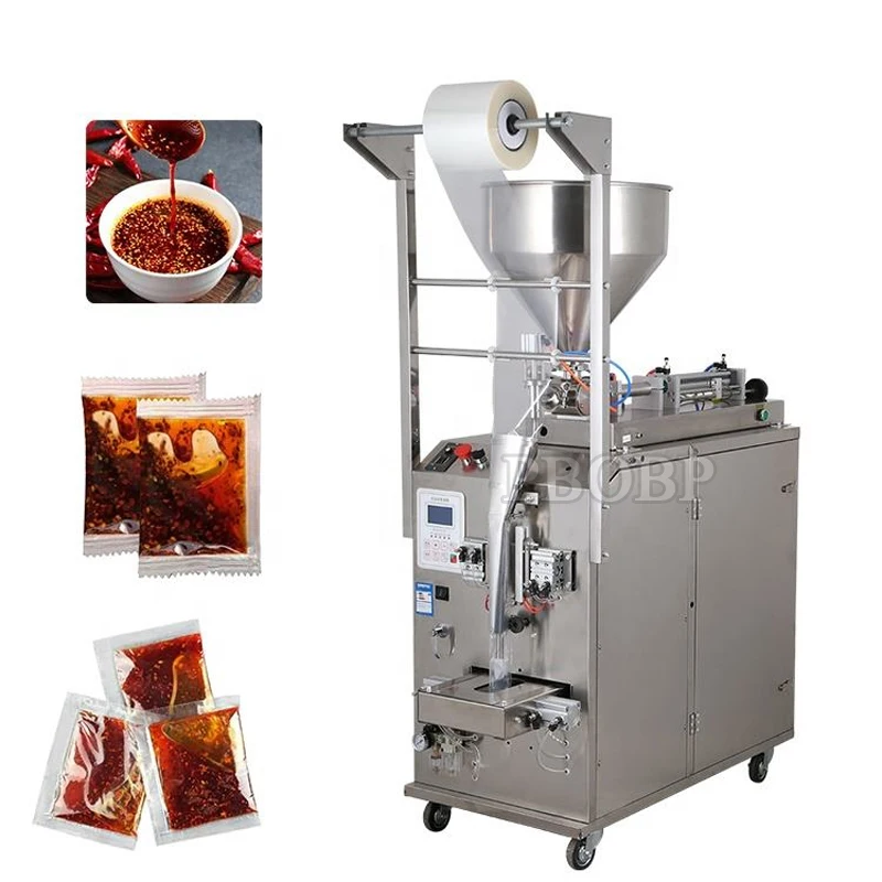 PBOBP Multi-Function Bag Pouch Molasses Hookah Shisha Tobacco Liquid Honey Juice Oil Filling Sealing and Packaging Machine
PBOBP Multi-Function Bag Pouch Molasses Hookah Shisha Tobacco Liquid Honey Juice Oil Filling Sealing and Packaging Machine