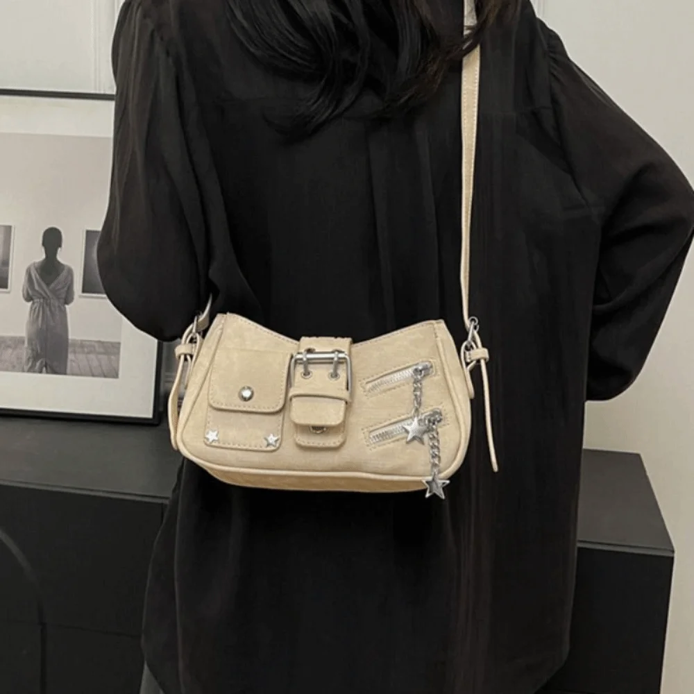 Trend Handbag Y2K Underarm Bag Rivet Armpit Bag Spicy Girl Shoulder Bag Star Retro Crossbody Bag Girls
Trend Handbag Y2K Underarm Bag Rivet Armpit Bag Spicy Girl Shoulder Bag Star Retro Crossbody Bag Girls