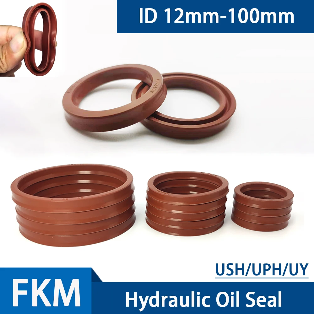 FKM USH/UPH-type Radial Shaft Hydraulic Seal ID 12-100mm Fluorine Rubber Shaft Piston Rod UY-Shaped Cup Hydraulic Oil Seal
FKM USH/UPH-type Radial Shaft Hydraulic Seal ID 12-100mm Fluorine Rubber Shaft Piston Rod UY-Shaped Cup Hydraulic Oil Seal