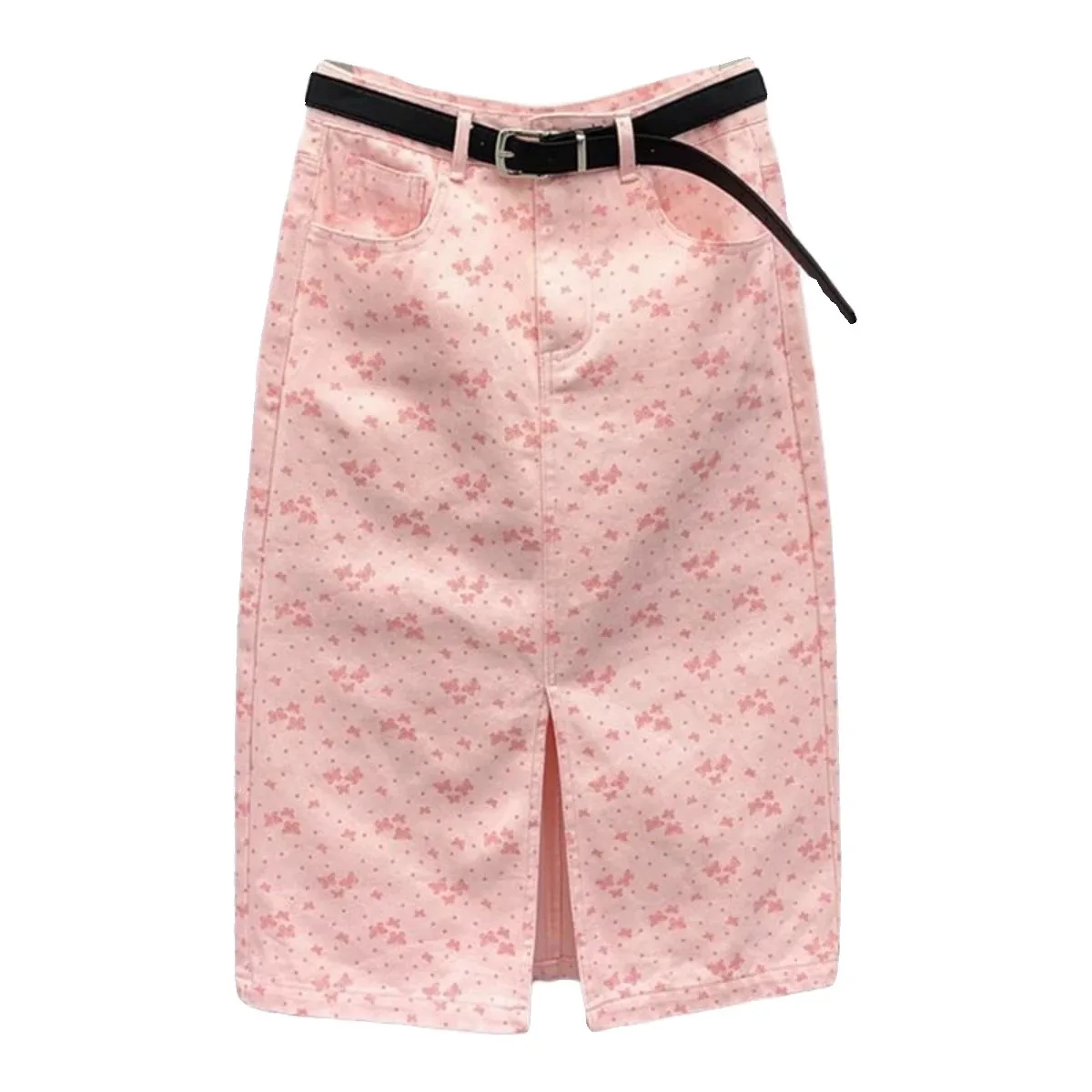 Korean Pink Printed Denim Skirt Women 2026 Summer New Fashion High Waist Medium and Long Hip Skirt
Korean Pink Printed Denim Skirt Women 2026 Summer New Fashion High Waist Medium and Long Hip Skirt