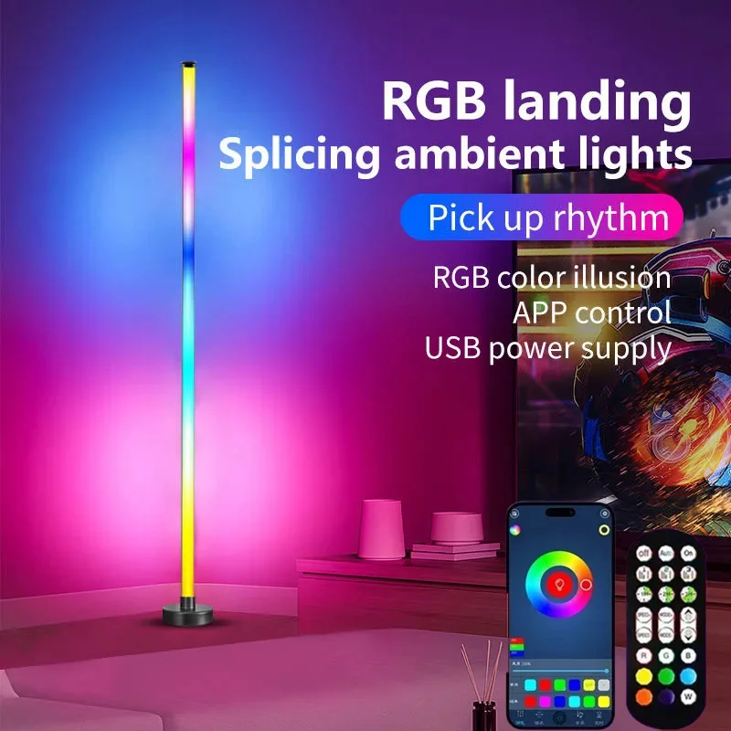 LED Floor Standing Lamp APP Control RGBIC Atmosphere Lights Music Sync Corner Lighting for Bedroom Living Room Background Light
LED Floor Standing Lamp APP Control RGBIC Atmosphere Lights Music Sync Corner Lighting for Bedroom Living Room Background Light