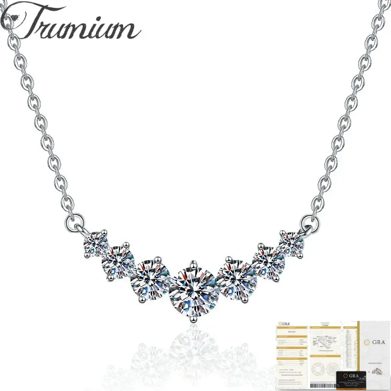 Trumium 1.7ct Moissanite Necklace For Woman 925 Sterling Sliver Choker Princess Wedding Pendant Fine Jewely With Certificates
Trumium 1.7ct Moissanite Necklace For Woman 925 Sterling Sliver Choker Princess Wedding Pendant Fine Jewely With Certificates