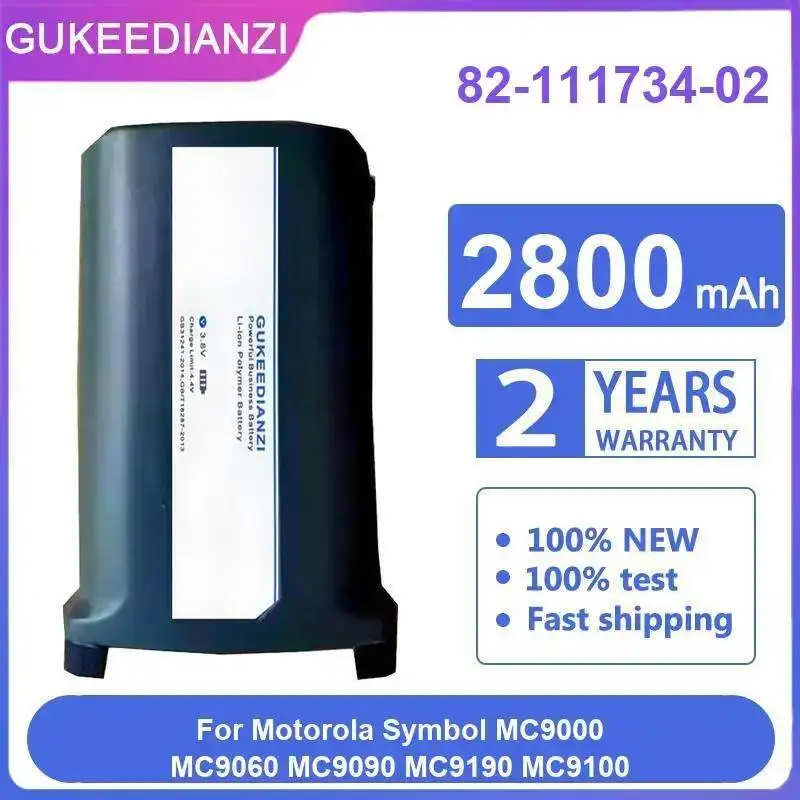 For Motorola Symbol MC9000 MC9060 MC9090 MC9190 MC9100 High-Capacity Barcode Collector Battery 2800mAh 82-111734-02
For Motorola Symbol MC9000 MC9060 MC9090 MC9190 MC9100 High-Capacity Barcode Collector Battery 2800mAh 82-111734-02