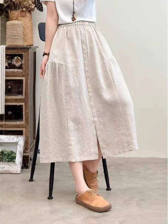 Faionable A-Line Midi Skirt Women's Simple Sli Summer 2025 High Waist Slim Fit Casual Commute Sle Color Skirt
Faionable A-Line Midi Skirt Women's Simple Sli Summer 2025 High Waist Slim Fit Casual Commute Sle Color Skirt