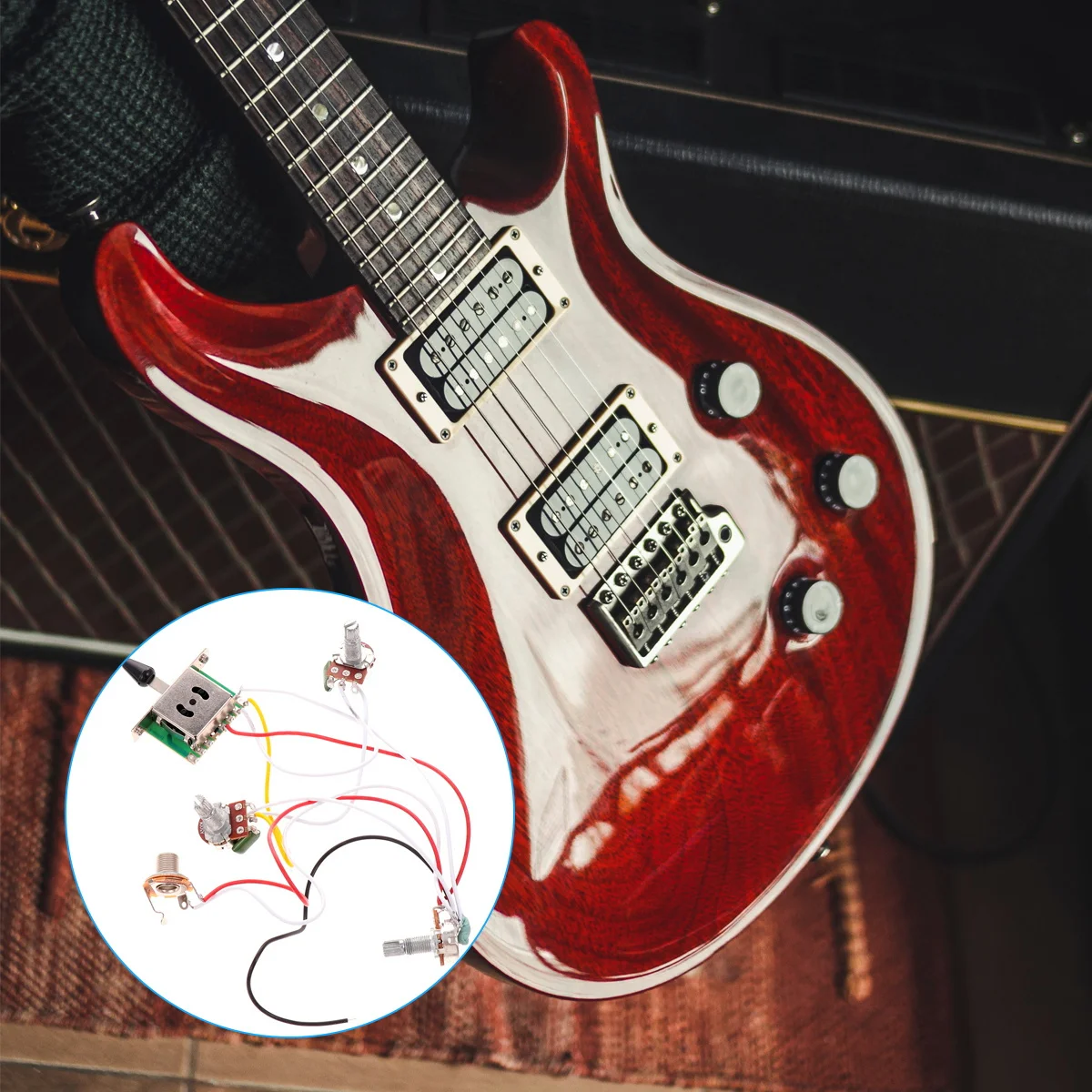 Electric Guitar Switch Socket Bass Pickup Circuit Wiring Electronic Supplies Black
Electric Guitar Switch Socket Bass Pickup Circuit Wiring Electronic Supplies Black