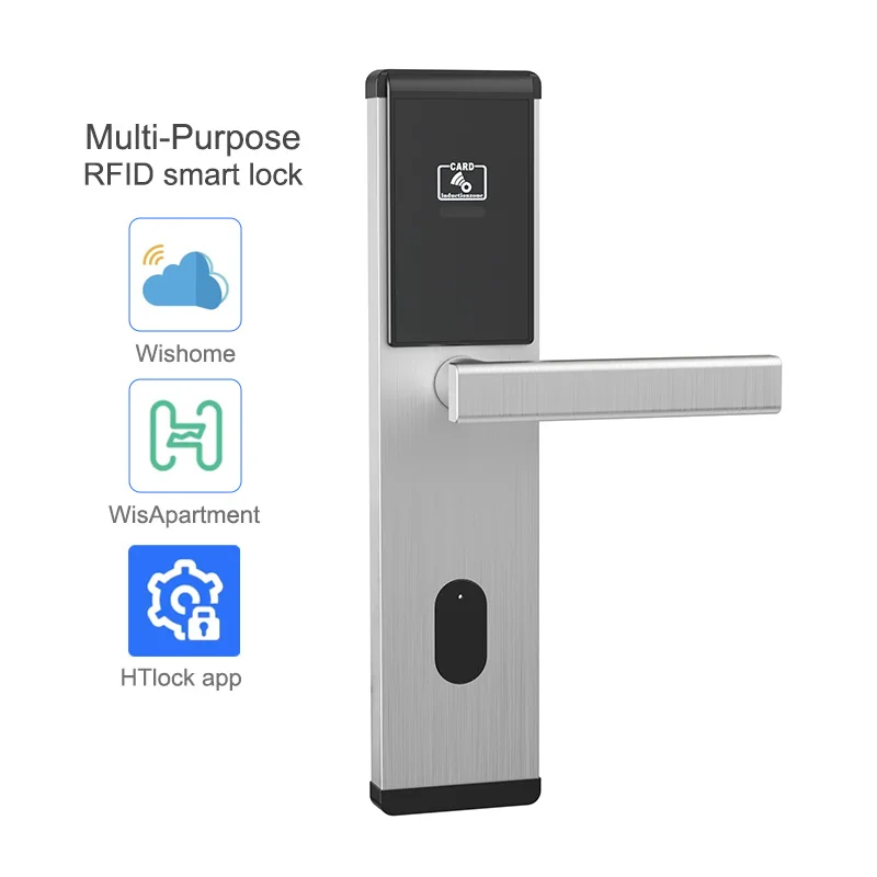 Electronic Bluetooth RFID Smart Lock Supports WisHome WisApartment HTlock for Aparmtents hotels
Electronic Bluetooth RFID Smart Lock Supports WisHome WisApartment HTlock for Aparmtents hotels