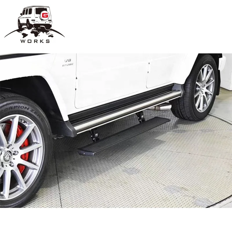 STLF2019year~G Class W464 G63 G350 G500 G550 Электрическая боковая ступенька из нержавеющей стали (короткая) с подножкой из металлической пластины
STLF2019year~G Class W464 G63 G350 G500 G550 Электрическая боковая ступенька из нержавеющей стали (короткая) с подножкой из металлической пластины