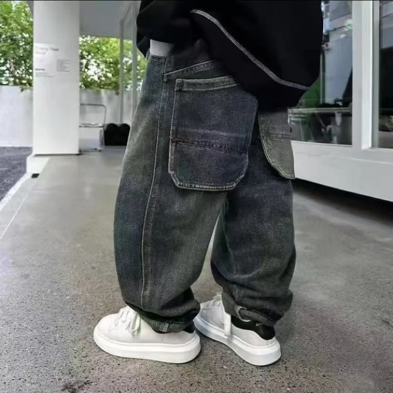 100-150CM Baby Boys' Jeans Spring and Autumn New Children's Korean Edition Fashion Pants Kids Casual trousers
100-150CM Baby Boys' Jeans Spring and Autumn New Children's Korean Edition Fashion Pants Kids Casual trousers