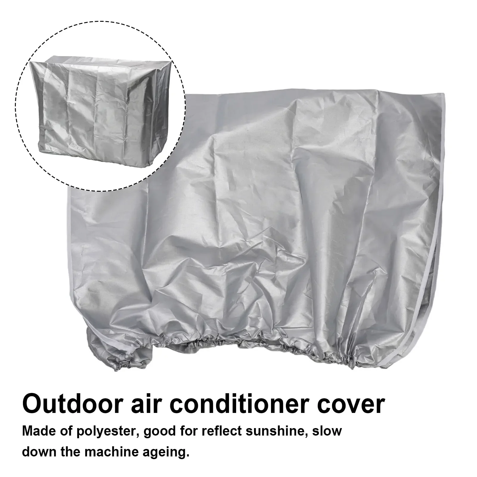 Sunscreen Cover Dust Cover Outer Machine Cover Polyester Rainproof Silver Sunscreen 1pcs Air Conditioner Brand New
Sunscreen Cover Dust Cover Outer Machine Cover Polyester Rainproof Silver Sunscreen 1pcs Air Conditioner Brand New