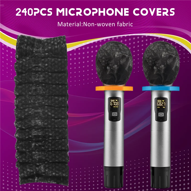A69P-Mic Covers Disposable Non-Woven Mic Cover Mic Microphone Windscreen & Filters For Karaoke
A69P-Mic Covers Disposable Non-Woven Mic Cover Mic Microphone Windscreen & Filters For Karaoke