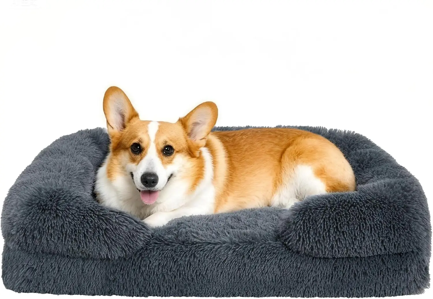 Orthopedic Memory Foam Dog Bed Large Dogs with Sides, Anti-Slip Bottom, Dark Grey L
Orthopedic Memory Foam Dog Bed Large Dogs with Sides, Anti-Slip Bottom, Dark Grey L