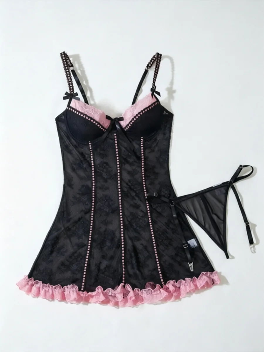 2026 Hot Erotic Lingerie Sexy Bras Set Lace Garter Lingerie Women Intimates Underwire Bra And Panty Thongs Ladies Underwear Set
2026 Hot Erotic Lingerie Sexy Bras Set Lace Garter Lingerie Women Intimates Underwire Bra And Panty Thongs Ladies Underwear Set