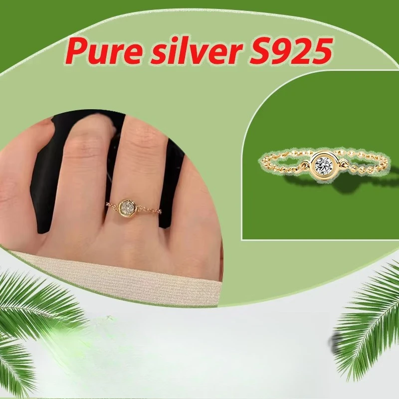 Design inspired chain body personalized ring made of pure silver S925 high-end design with diamond ring finger TCO series gift
Design inspired chain body personalized ring made of pure silver S925 high-end design with diamond ring finger TCO series gift