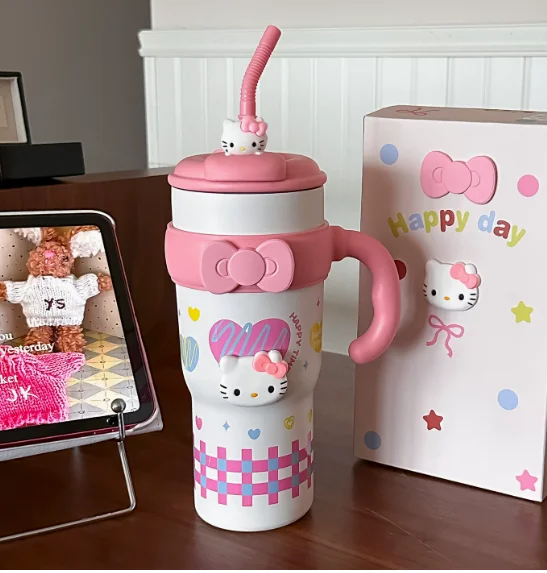 Kawaii HelloKitty Thermos Cute Straw Double Drink Cup High Value Student Portable Water Bottle Lovely Girl Daily Holiday Gift
Kawaii HelloKitty Thermos Cute Straw Double Drink Cup High Value Student Portable Water Bottle Lovely Girl Daily Holiday Gift