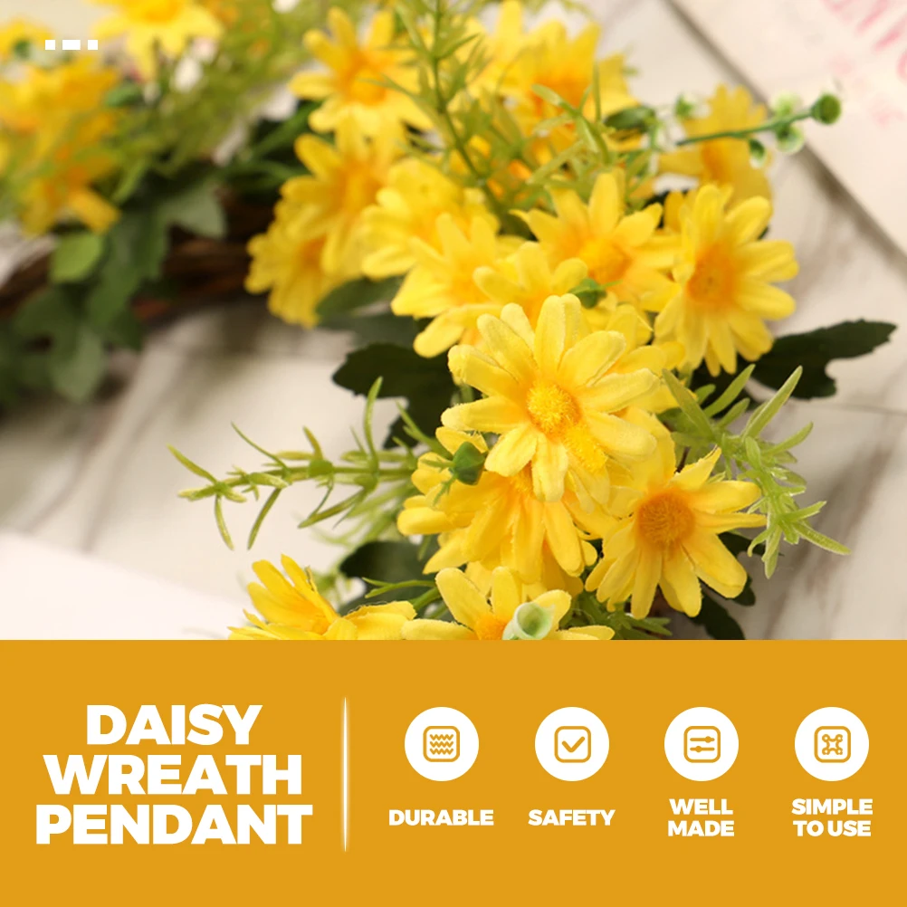 Artificial Daisy Wreath Decorative Festival Pendant Realistic Home Wreath Summer Door Hanging Cloth Banquet Gathering
Artificial Daisy Wreath Decorative Festival Pendant Realistic Home Wreath Summer Door Hanging Cloth Banquet Gathering
