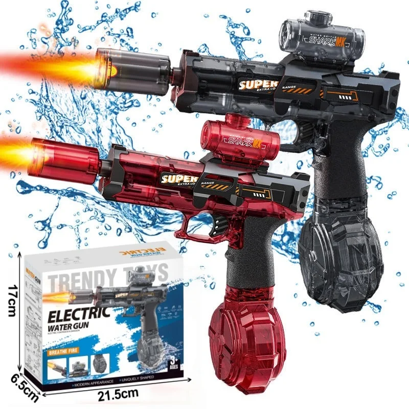 Children Electric Water Gun with Light and Sound Effects High Speed Shooting Automatic Water Squirt Gun Kids Summer Outdoor Toys
Children Electric Water Gun with Light and Sound Effects High Speed Shooting Automatic Water Squirt Gun Kids Summer Outdoor Toys