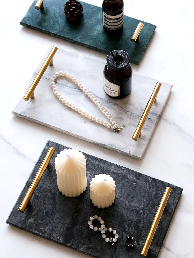 Natural Marble Storage Tray with Handle Decorative Hole Stone Home Desktop Organizer Elegant Jewelry Holder
Natural Marble Storage Tray with Handle Decorative Hole Stone Home Desktop Organizer Elegant Jewelry Holder