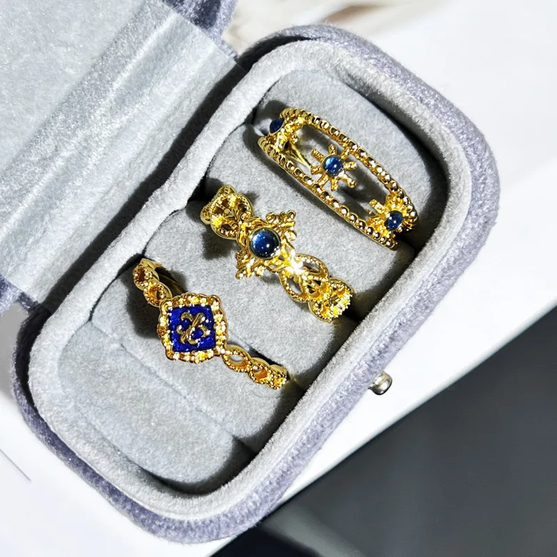 Luxury Blue Gold Plated Adjustable Ring Modern Open Stackable Jewelry Elegant Minimalist Dainty Gift for Birthday Anniversary
Luxury Blue Gold Plated Adjustable Ring Modern Open Stackable Jewelry Elegant Minimalist Dainty Gift for Birthday Anniversary