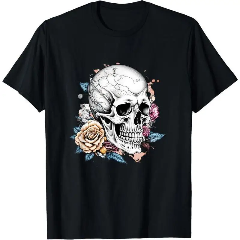 Floral Skull T-Shirt Gothic Rose Graphic Tee Unisex Dark Art Apparel Unique Skeleton Flower Gift
Floral Skull T-Shirt Gothic Rose Graphic Tee Unisex Dark Art Apparel Unique Skeleton Flower Gift