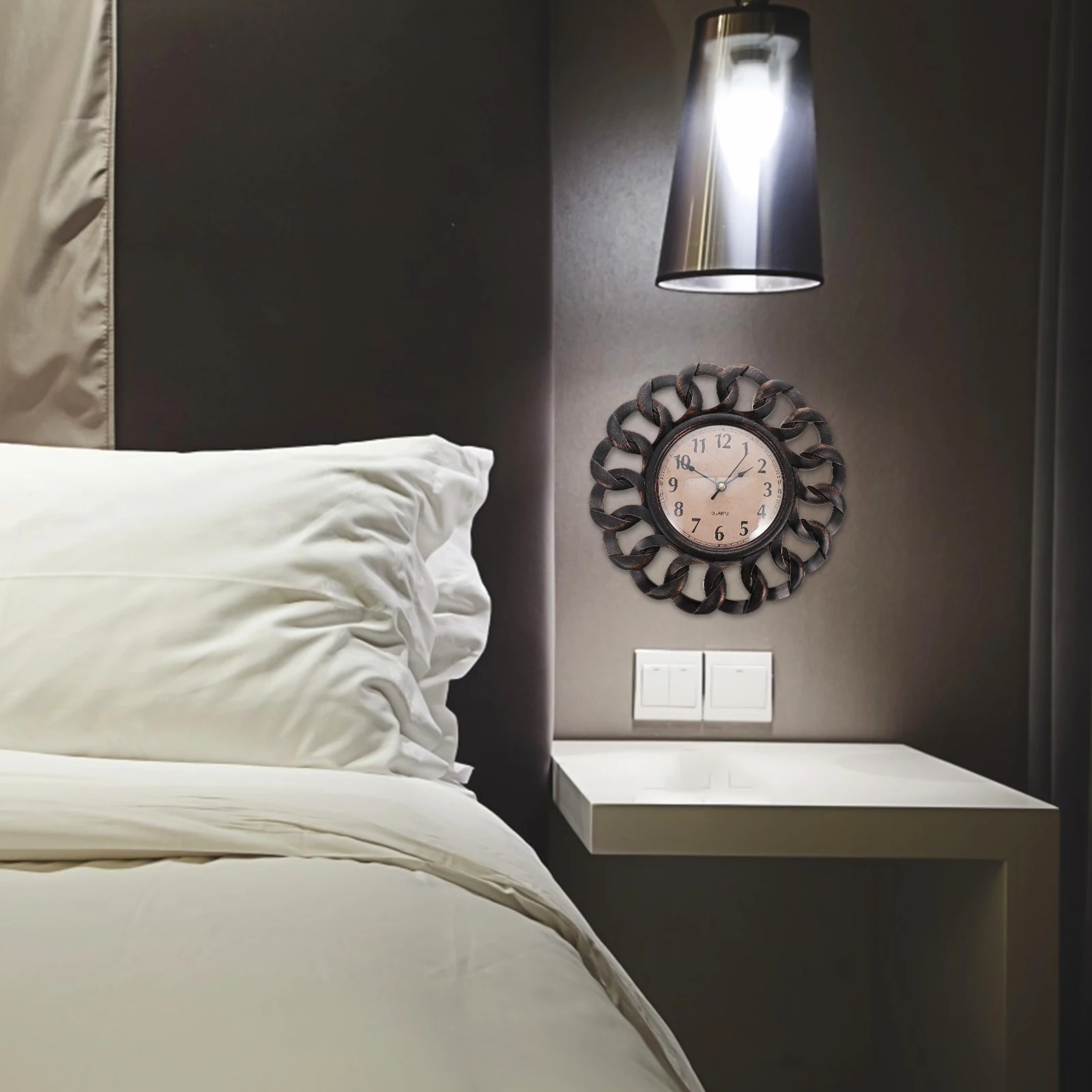Quartz Clock Retro Decorative Wall Clocks Plastic Silent Movement Bathroom Bedroom Living Room Vintage Industrial Style
Quartz Clock Retro Decorative Wall Clocks Plastic Silent Movement Bathroom Bedroom Living Room Vintage Industrial Style