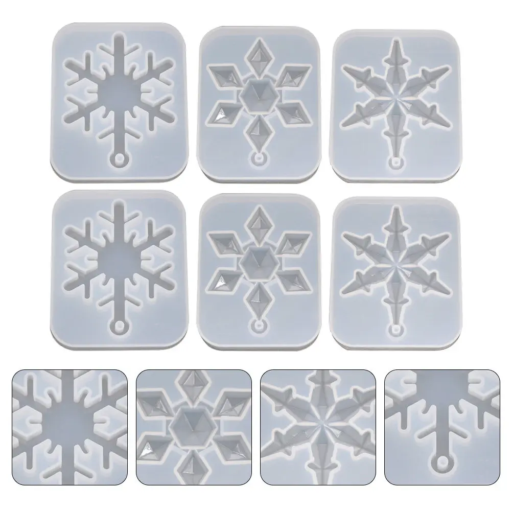 Набор из 6 силиконовых форм для снежинок премиум-класса, 3 различных формы, многоразовые, с зеркальной поверхностью, для эпоксидной смолы, DIY-формы для изготовления ювелирных подвесок и поделок
Набор из 6 силиконовых форм для снежинок премиум-класса, 3 различных формы, многоразовые, с зеркальной поверхностью, для эпоксидной смолы, DIY-формы для изготовления ювелирных подвесок и поделок