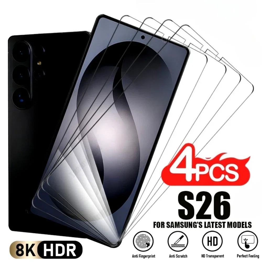 4Pcs Ultra HD Screen Protector for Samsung Galaxy S26 S25 S24 Ultra S23 S22 S21 Plus S24 S25 FE Edge 9H Hardness Tempered Glass
4Pcs Ultra HD Screen Protector for Samsung Galaxy S26 S25 S24 Ultra S23 S22 S21 Plus S24 S25 FE Edge 9H Hardness Tempered Glass