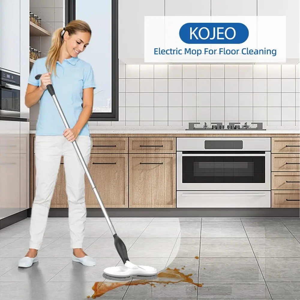 Electric Mop for Floor Cleaning, Cordless Spin Mopper Motorised for Hardwood Tile Laminate Floor Daily Light Cleaning
Electric Mop for Floor Cleaning, Cordless Spin Mopper Motorised for Hardwood Tile Laminate Floor Daily Light Cleaning