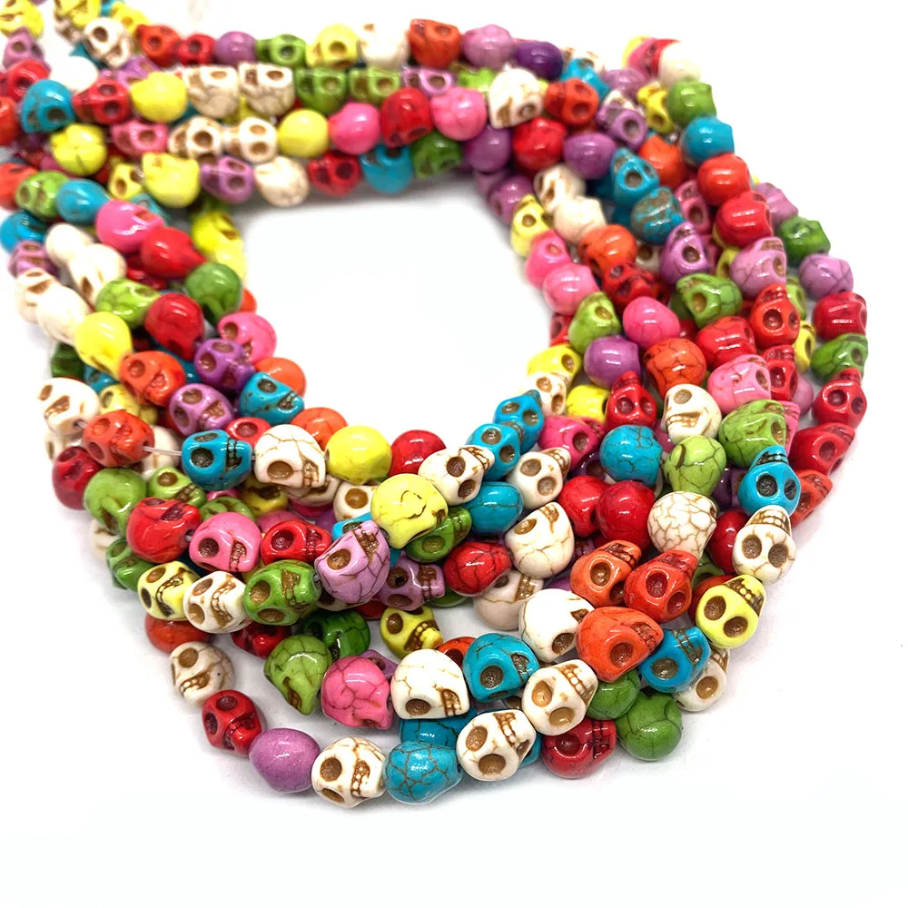 Natural Stone Synthetic Turquoise Loose Beads Polished Skull-shaped Mixed Colors Straight Holes Beading DIY Jewelry Accessories
Natural Stone Synthetic Turquoise Loose Beads Polished Skull-shaped Mixed Colors Straight Holes Beading DIY Jewelry Accessories