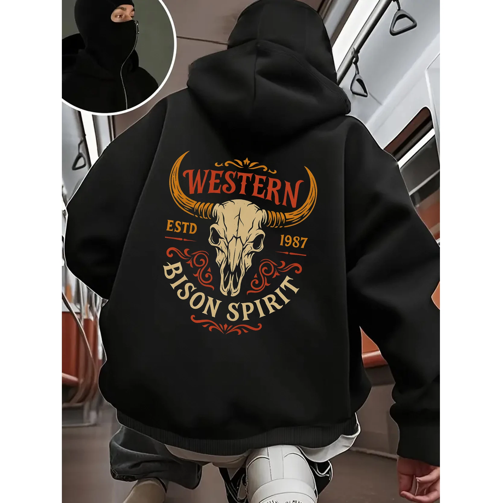 2025 Men's Zip-Up Hoodie Black Hoodie With Deer Design 2025 New Style Casual Couples’ Style Casual and Loose
2025 Men's Zip-Up Hoodie Black Hoodie With Deer Design 2025 New Style Casual Couples’ Style Casual and Loose