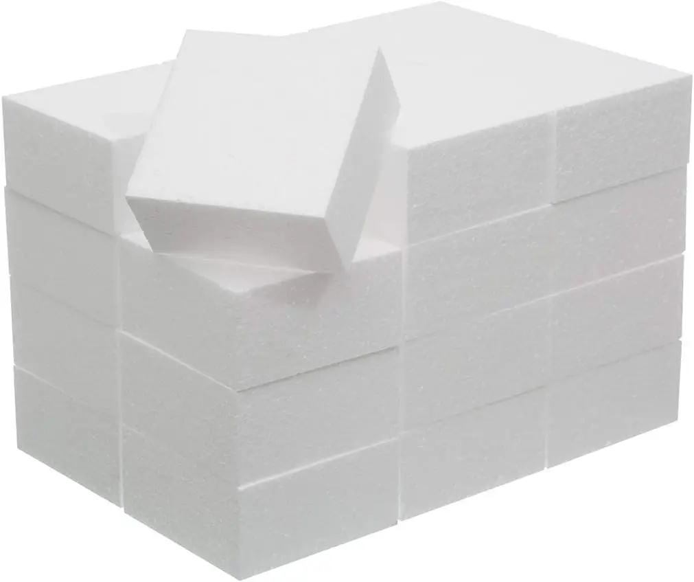 24 Pack 4x4x2 Inch Foam Blocks for Crafts, School Projects, Sculptures, Floral Arrangements
24 Pack 4x4x2 Inch Foam Blocks for Crafts, School Projects, Sculptures, Floral Arrangements