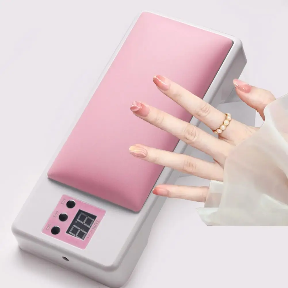 1 Set Nail Hand Rest UV Light Digital Display Foldable Timer Quick Drying Manicure Hand Pillow Phototherapy Lamp for Home
1 Set Nail Hand Rest UV Light Digital Display Foldable Timer Quick Drying Manicure Hand Pillow Phototherapy Lamp for Home