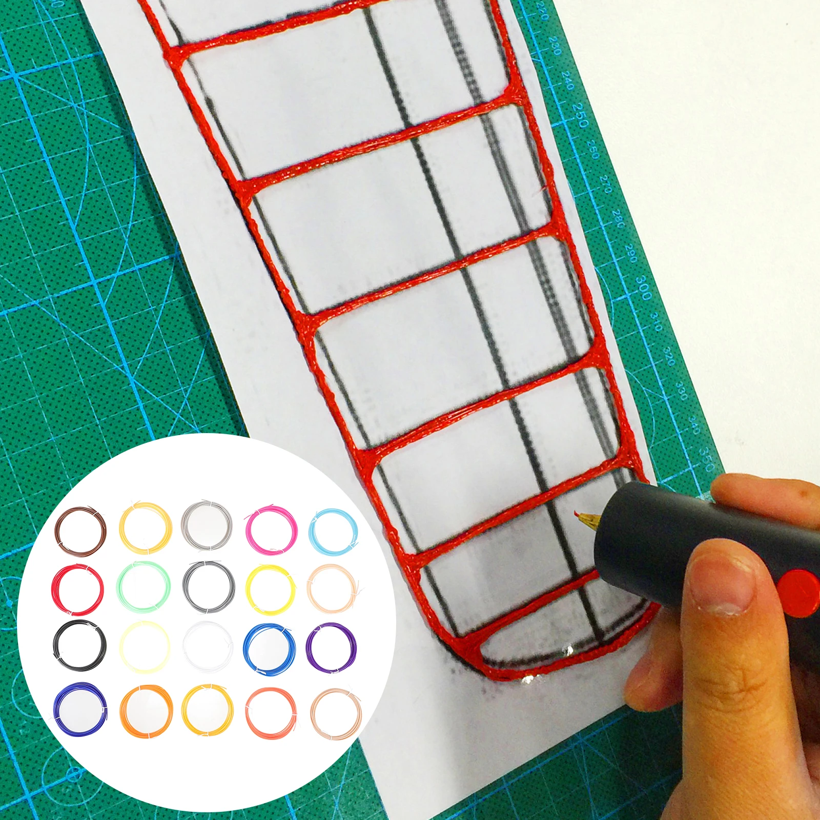 20pcs 3D Printing Pen Consumables ABS Compatible Refills for Pens Printers Multicolor DIY Crafts Art Supplies
20pcs 3D Printing Pen Consumables ABS Compatible Refills for Pens Printers Multicolor DIY Crafts Art Supplies