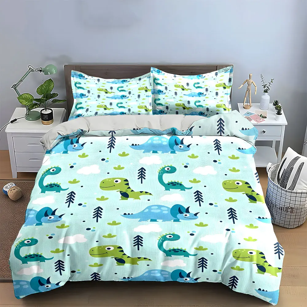 Dinosaur Themed Kids Room Set Bedding Set with 1 Duvet Cover 2 Pillowcases Single Double King Queen, Gift
Dinosaur Themed Kids Room Set Bedding Set with 1 Duvet Cover 2 Pillowcases Single Double King Queen, Gift