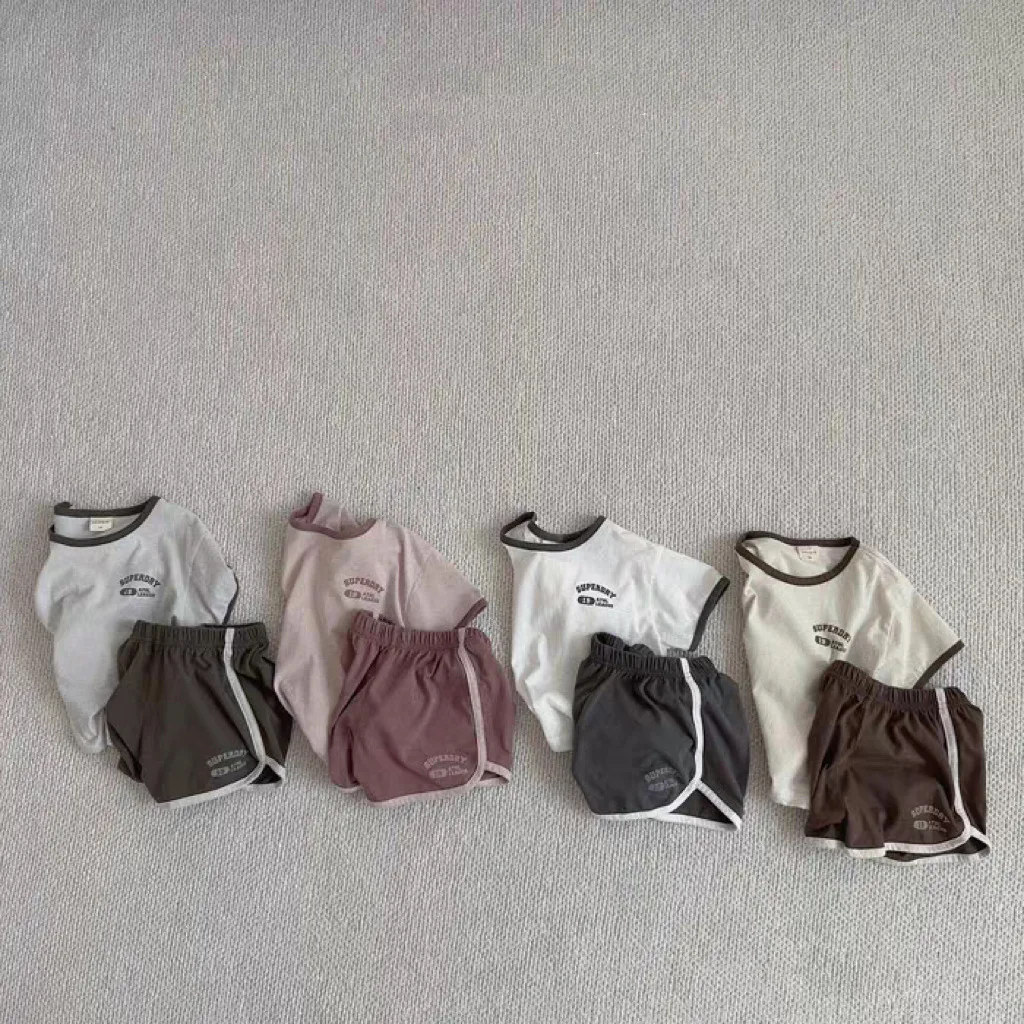 2025 Summer Baby Short Sleeve Clothes Sets Infant Boys Letter Print T Shirt+ Shorts 2Pcs Suit Kids Toddler Girls Casual Outfits
2025 Summer Baby Short Sleeve Clothes Sets Infant Boys Letter Print T Shirt+ Shorts 2Pcs Suit Kids Toddler Girls Casual Outfits
