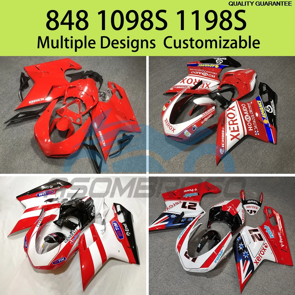 Suitable For Ducati 848 1098 1198 1098s 1198s Motorcycle Fairing Set Panel Kit Fit Scooter Plastic Fairings Aftermarket
Suitable For Ducati 848 1098 1198 1098s 1198s Motorcycle Fairing Set Panel Kit Fit Scooter Plastic Fairings Aftermarket