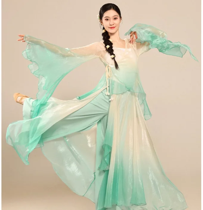 New Classical Dance Skirt Chinese Ethnic Dance Fan Dance Women's Set
New Classical Dance Skirt Chinese Ethnic Dance Fan Dance Women's Set