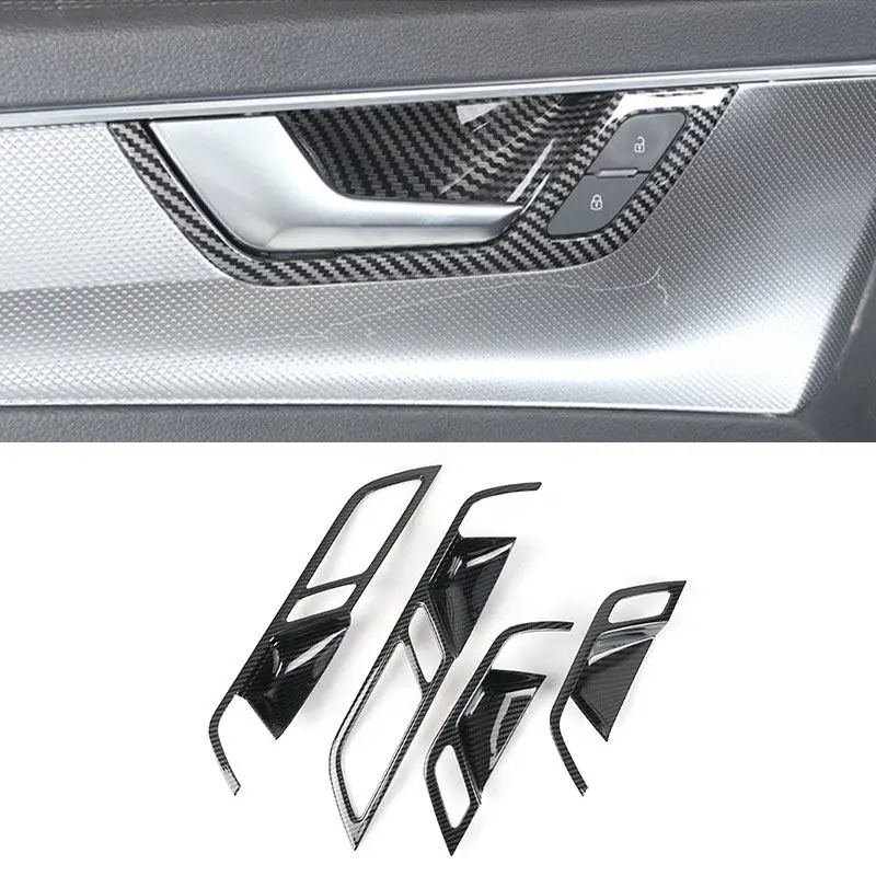 Carbon Fiber 4pcs Car Interior Door Handle Bowl Decoration Cover Trim For Audi A6 C8 2019 2020 2021 2022 Accessories
Carbon Fiber 4pcs Car Interior Door Handle Bowl Decoration Cover Trim For Audi A6 C8 2019 2020 2021 2022 Accessories
