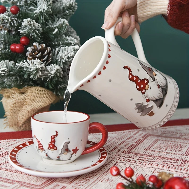 Nordic Santa Ceramic Dinner Plate Set Embossed Rice Salad Bowl Western Style Flat Plate Cup Teapot
Nordic Santa Ceramic Dinner Plate Set Embossed Rice Salad Bowl Western Style Flat Plate Cup Teapot