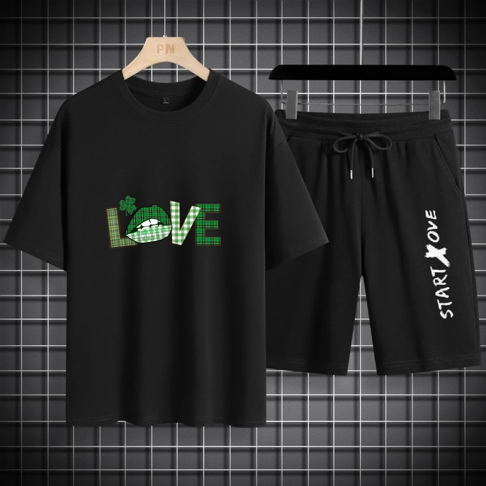 2025 Men's Thin Summer Casual Set Stylish Cool Outfit Perfect for Vacation Sports T-shirts+shorts two-piece sets tracksuits 
2025 Men's Thin Summer Casual Set Stylish Cool Outfit Perfect for Vacation Sports T-shirts+shorts two-piece sets tracksuits