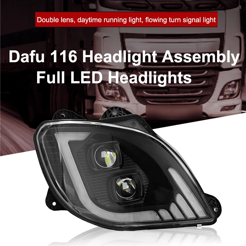 LED Front Bumper Head Light Head Lamp For DAF 116 Truck Headlight Headlamp Front Trun Signal Light 24V Full Led Lorry Headlight
LED Front Bumper Head Light Head Lamp For DAF 116 Truck Headlight Headlamp Front Trun Signal Light 24V Full Led Lorry Headlight