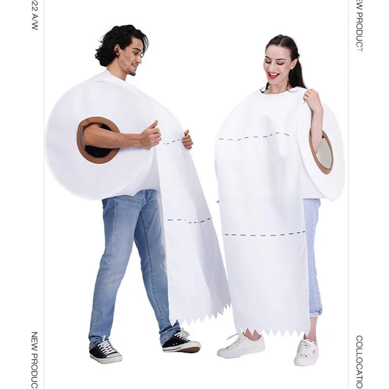 Halloween Funny Party Couple Cosplay Paper Towel Adult Performance Clothes Company Annual Meeting Toilet Paper Game Play
Halloween Funny Party Couple Cosplay Paper Towel Adult Performance Clothes Company Annual Meeting Toilet Paper Game Play