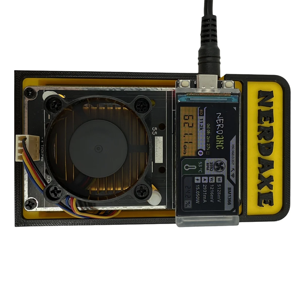 Hot Sale NerdAxe Solo Lottery BTC Miner 500Gh/S BM1366 ASIC Chip NerdMiner Miner Bitaxe Lottery Miner 3D Printed Bracket BR PLUG
Hot Sale NerdAxe Solo Lottery BTC Miner 500Gh/S BM1366 ASIC Chip NerdMiner Miner Bitaxe Lottery Miner 3D Printed Bracket BR PLUG