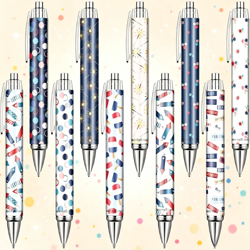 10Pcs Independence Day Pattern Ballpoint Pens, Black Ink Office Stationery, Gifts for Colleagues & Friends, Random Styles
10Pcs Independence Day Pattern Ballpoint Pens, Black Ink Office Stationery, Gifts for Colleagues & Friends, Random Styles