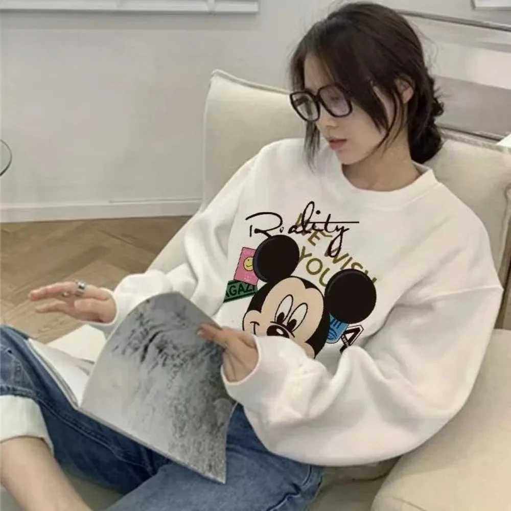 Fat MM Large Size Mickey Print Autumn and Winter Long-sleeved Sweater Women's Loose Casual Round Neck Niche Coat Top
Fat MM Large Size Mickey Print Autumn and Winter Long-sleeved Sweater Women's Loose Casual Round Neck Niche Coat Top