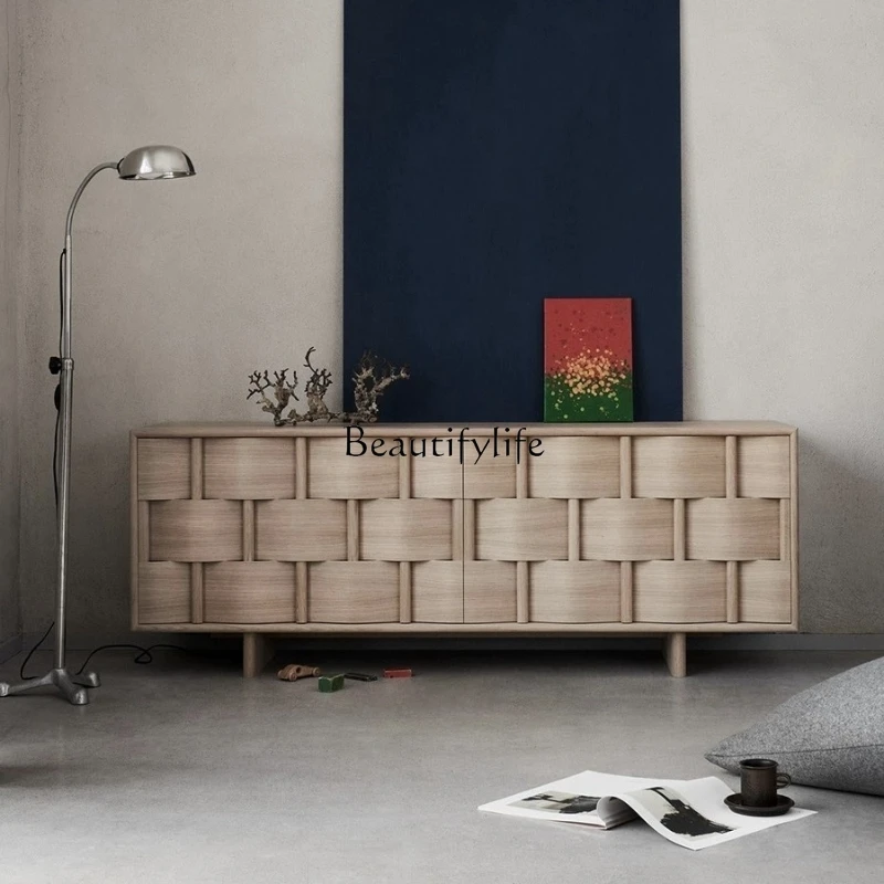 Nordic retro TV cabinet wabi wind solid wood furniture floor cabinet creativity
Nordic retro TV cabinet wabi wind solid wood furniture floor cabinet creativity